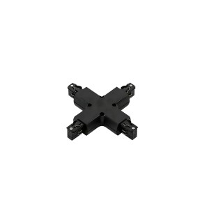 3 phase track - cross joint - black 