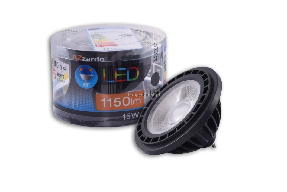 AZZARDO LED 15W ES111 BK DIMM 3000 LL110151